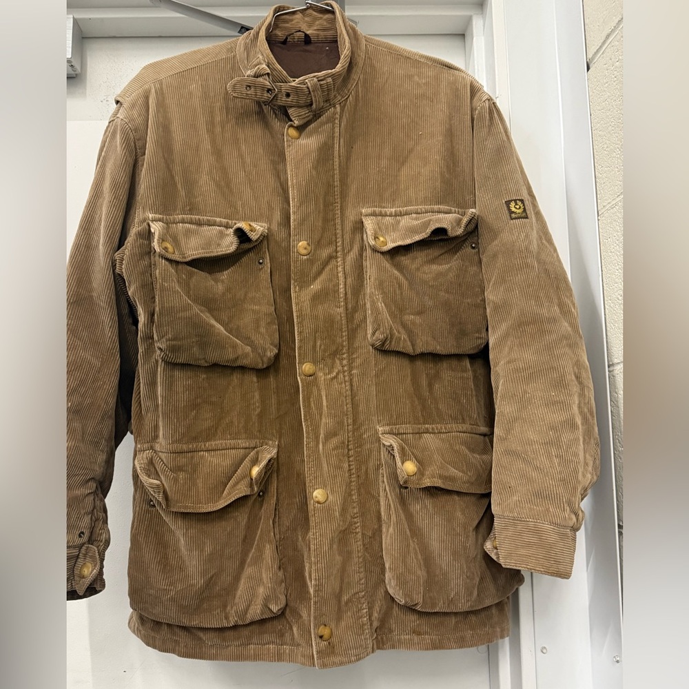 Belstaff Men's Brown Corduroy Field Jacket - Unbranded